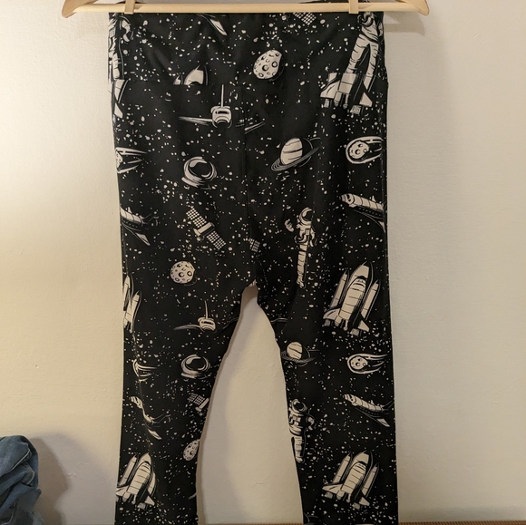 Lula Roe 50th Anniversary Space Moon Walk Leggings - Picture 1 of 3